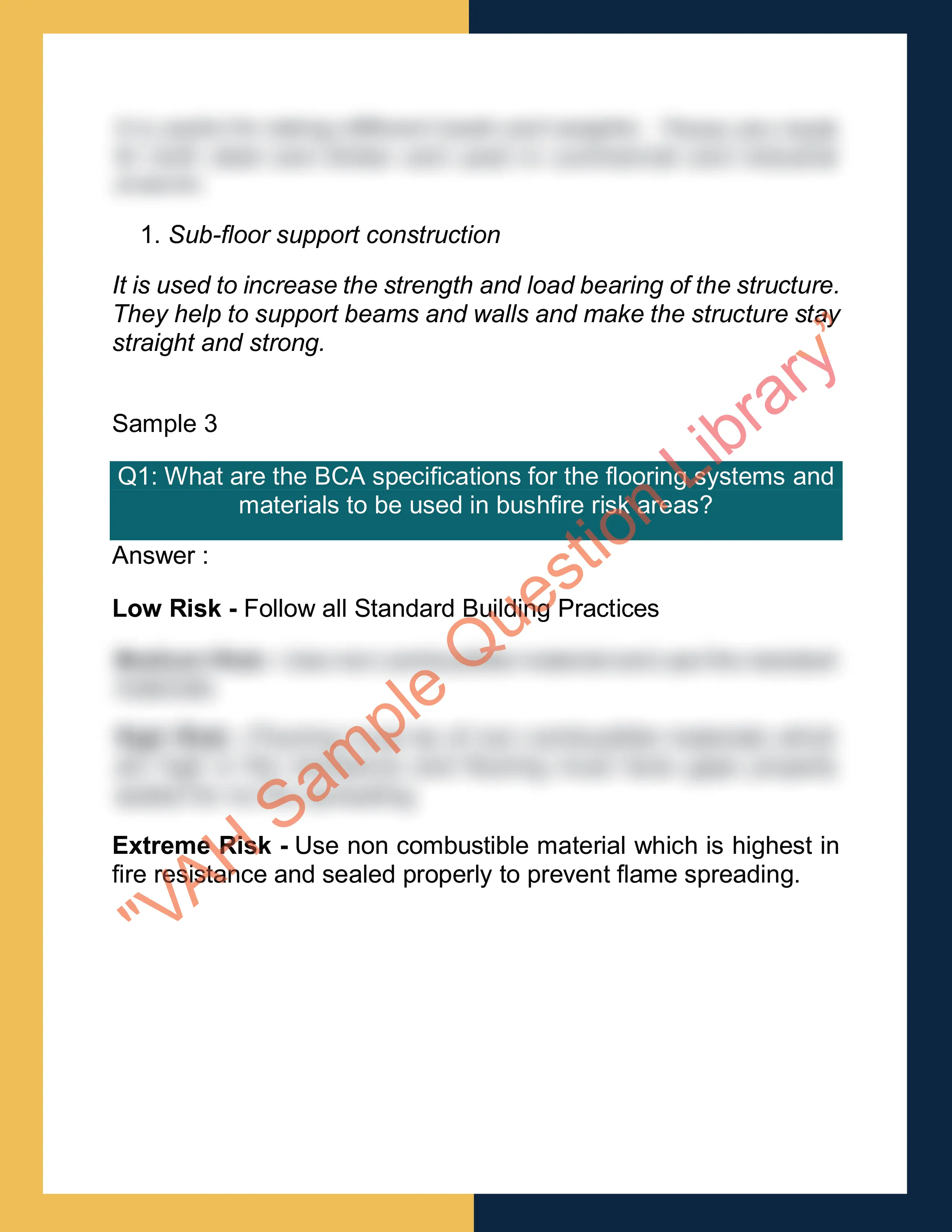 Sample Solution for CPCCCA3003 - Install flooring systems 2
